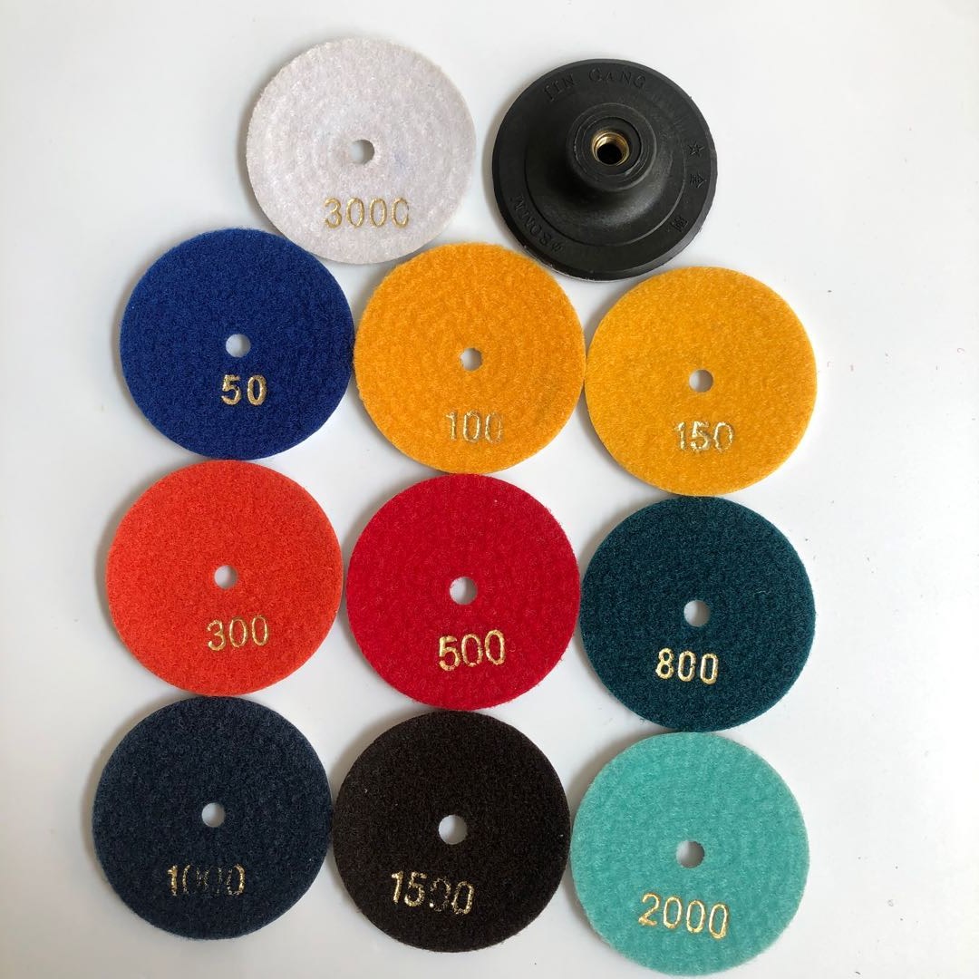 干4 片打磨瓷砖寸抛片抛光片材水大理石寸3石英石磨片/金刚石水磨