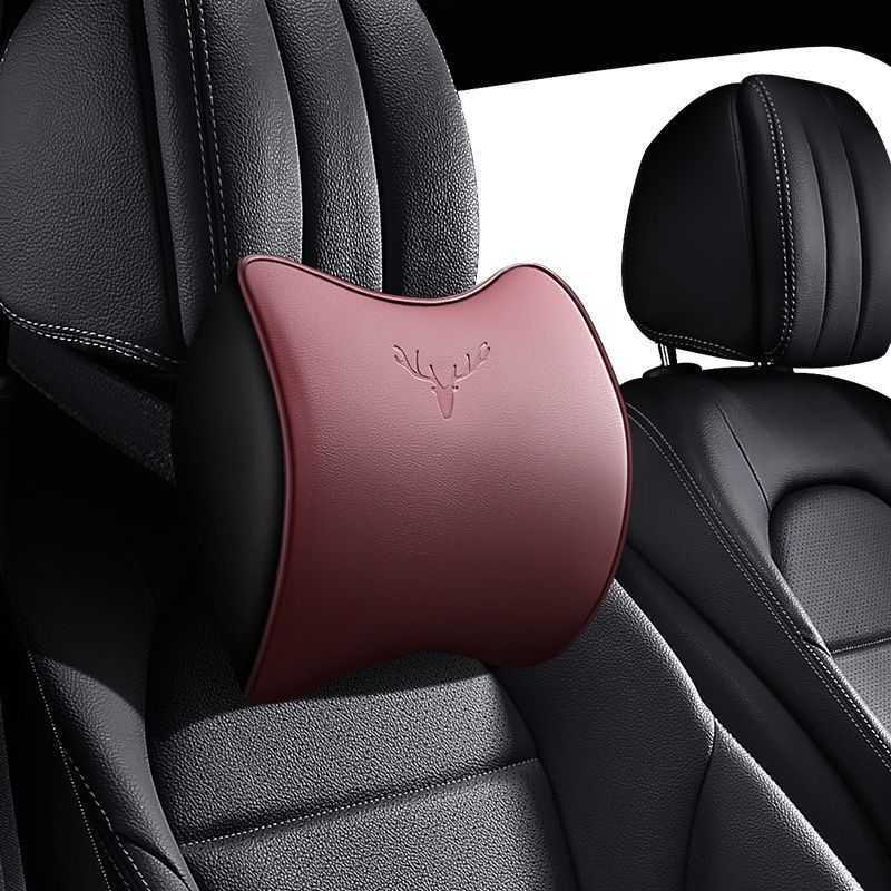 汽车头枕腰靠记忆棉靠枕头枕车用颈枕办公室腰靠垫车内饰装饰