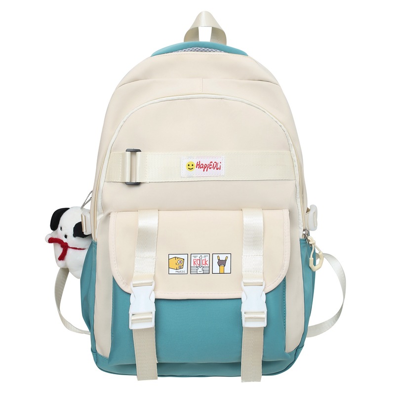 New Schoolbag Female Middle School Students Large Capacity Multi-Layer Backpack Japanese Style Burden Reduction Student Backpack Male Middle School Student