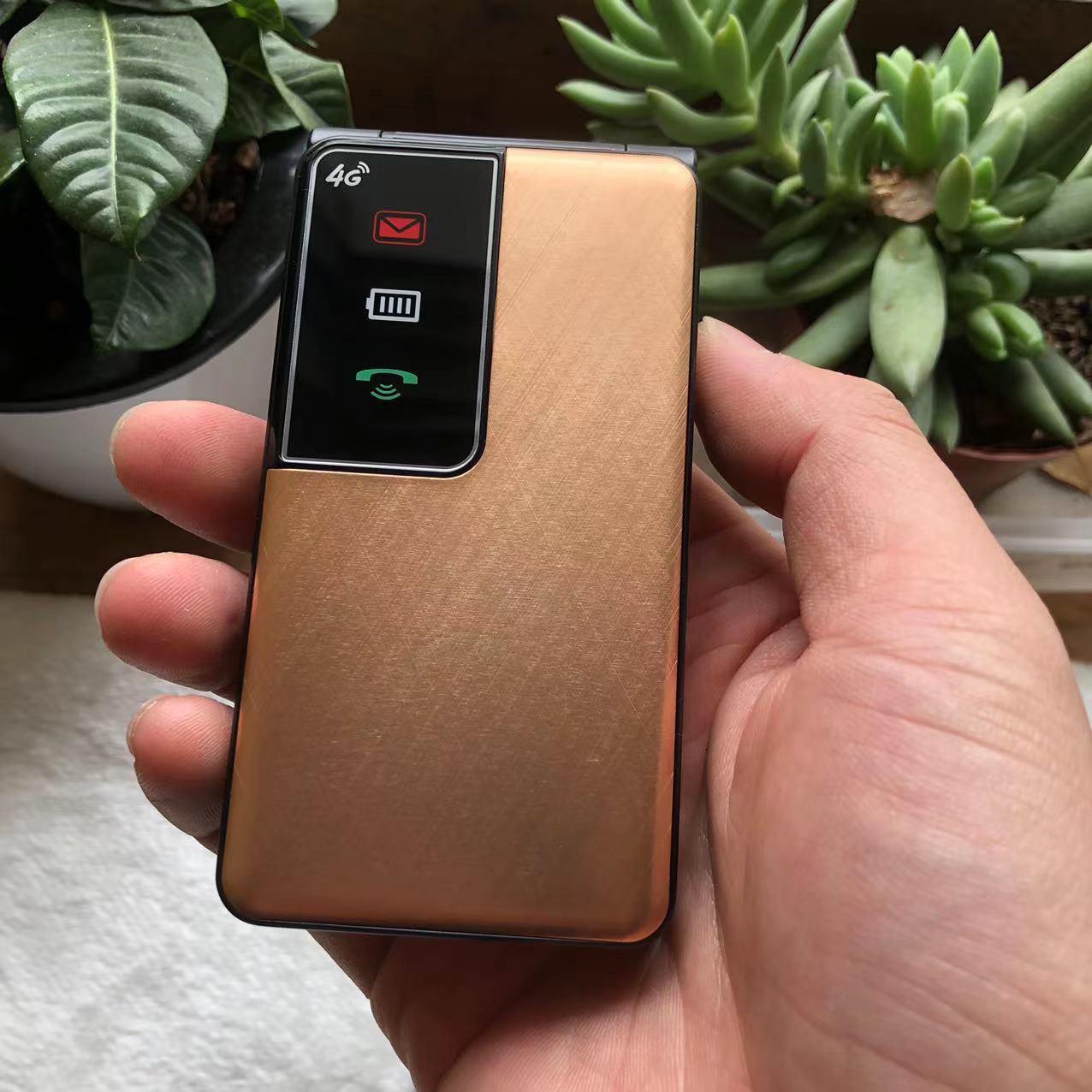 米来乐gf700全网通4g老年翻盖手机大字大声大屏男女士按键功能机