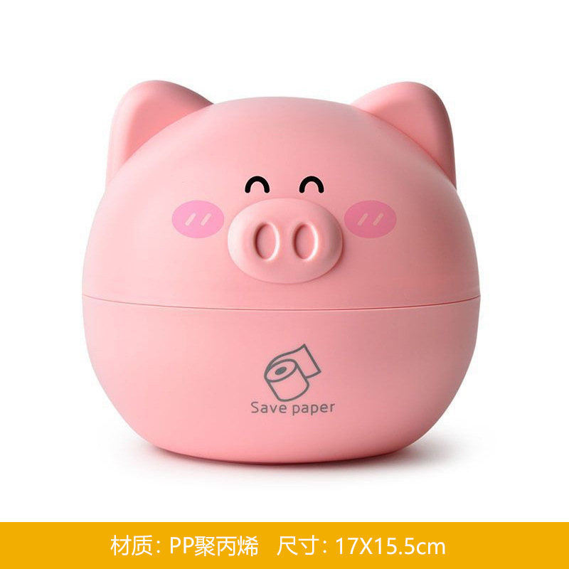 In Stock Distribution Rb556 Cute Bear Tissue Storage Box Circle and Creative Cartoon Animal Desktop Tissue Box