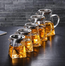 厂家供应玻璃茶具花茶壶 玻璃泡茶壶不锈钢过滤内胆茶水壶