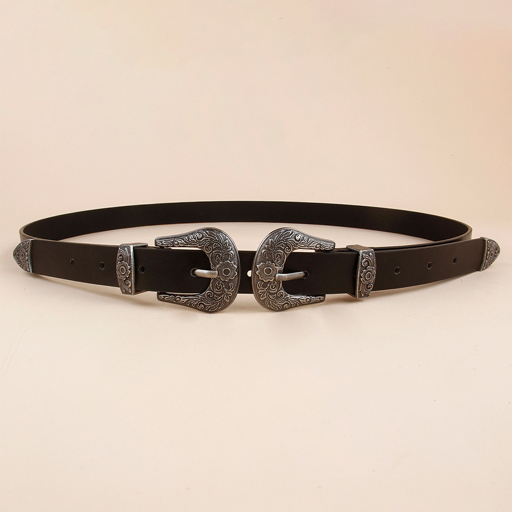 欧美跨境饰品 个性创意合金外贸腰带抖音同款精美腰带