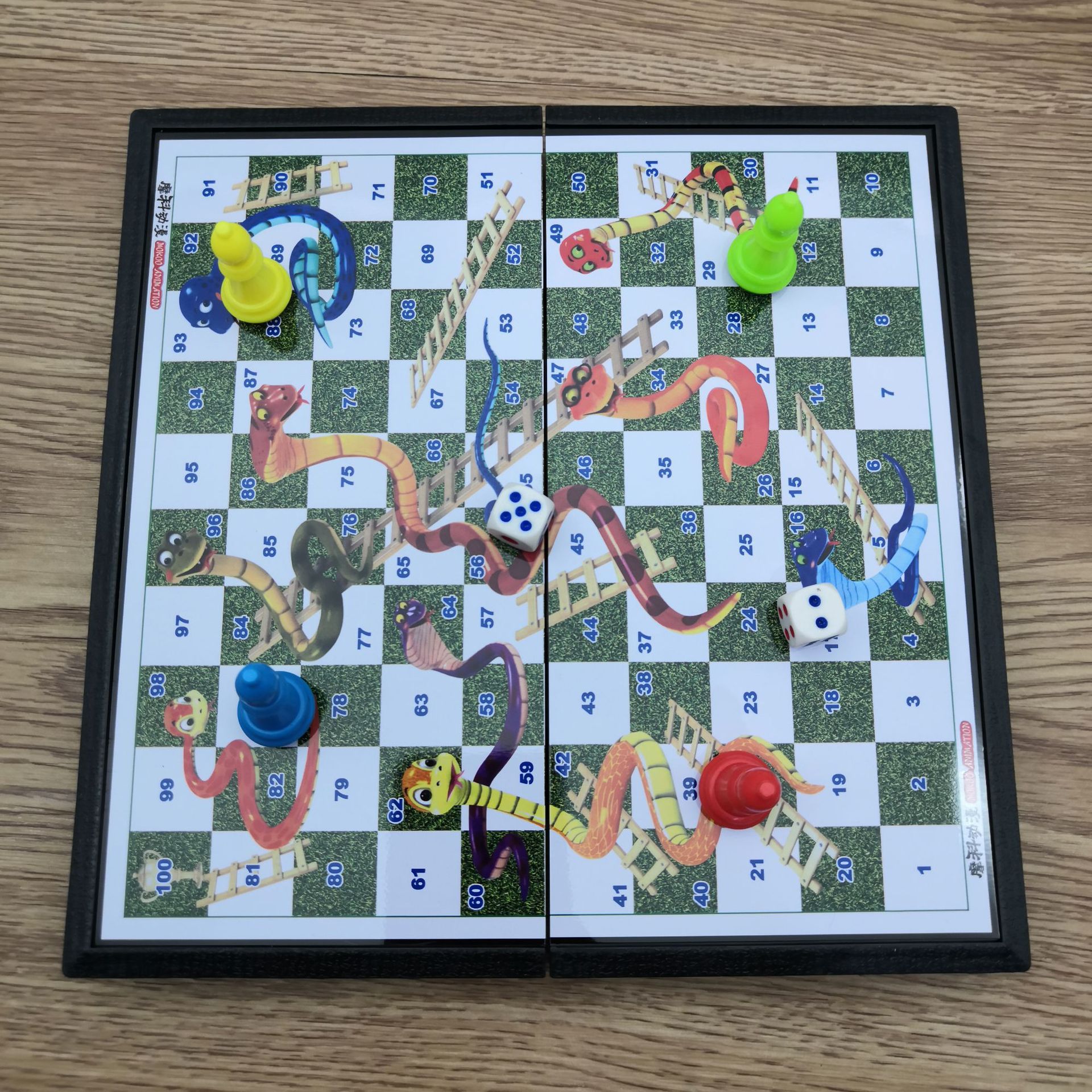 磁性可折叠蛇梯棋益智儿童桌游棋游戏棋亲子娱乐玩具学生礼物