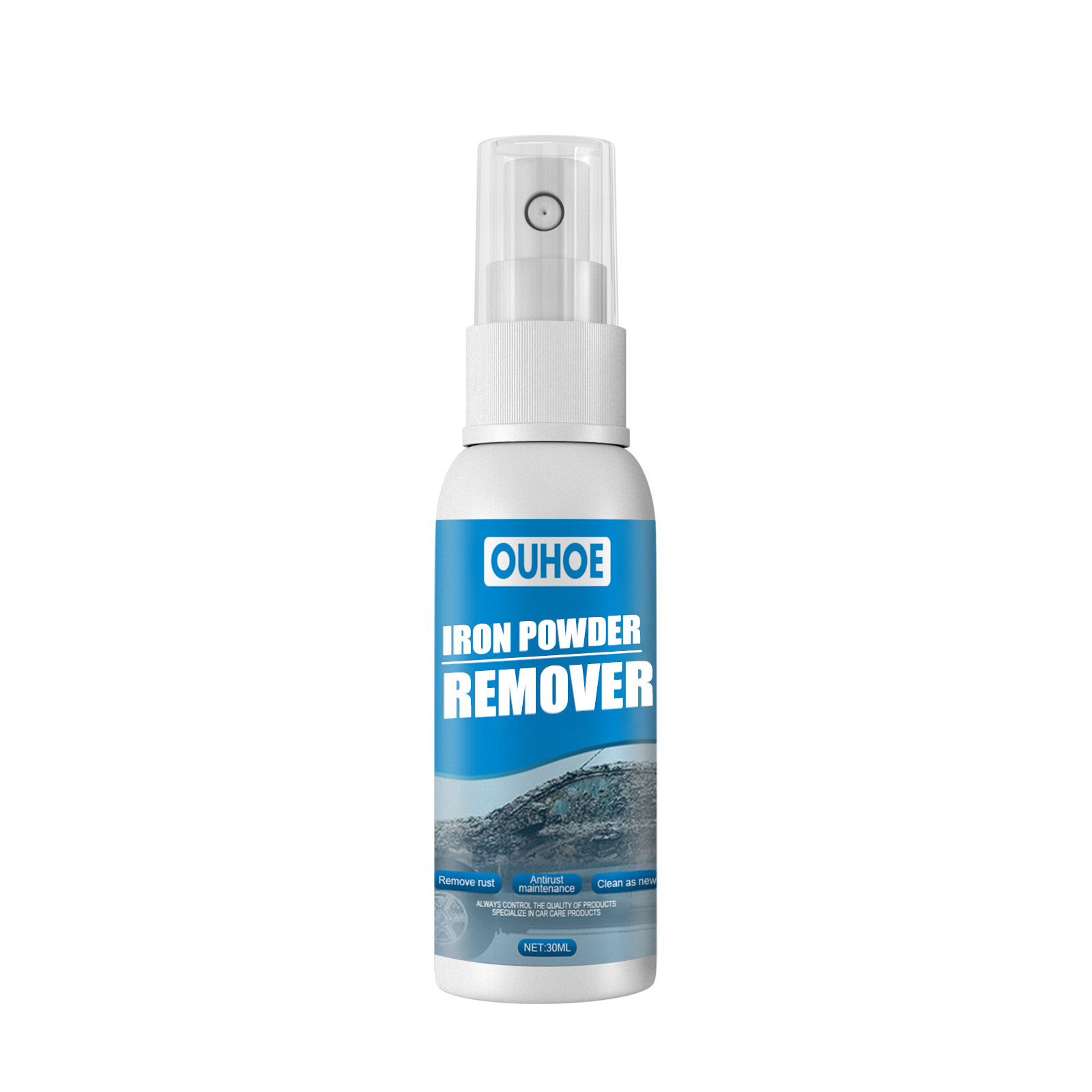 Ouhoe Car Iron Powder Rust Spray Anti-Rust Rust Remover Decontamination Rust Remover Car Supplies Cleaning Supplies