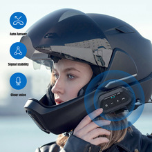 跨境专供LX2摩托车头盔全盔半盔IP67防水骑手无线5.0头盔蓝牙耳机