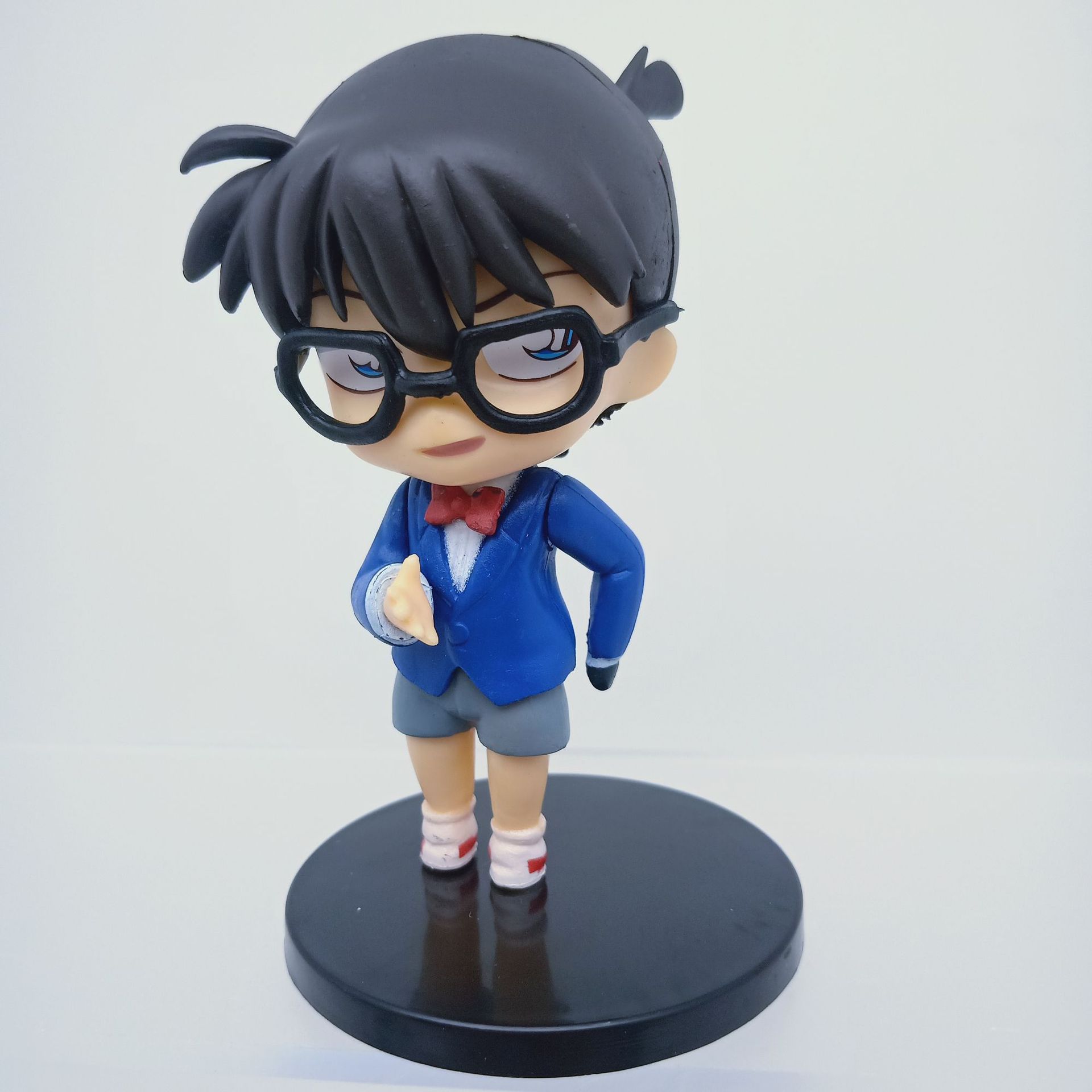 名侦探柯南 手办模型 摆件公仔 6款q版 怪盗基德 工藤新一 黑影人