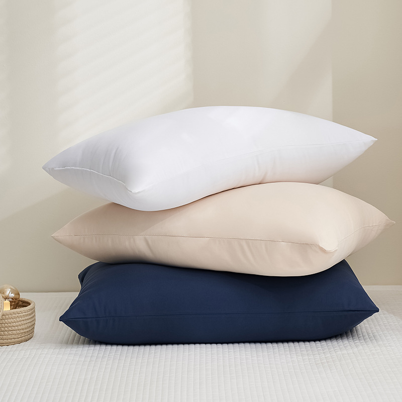 厂家批发化纤纤维记忆长枕头酒店枕芯亚马逊磨毛枕