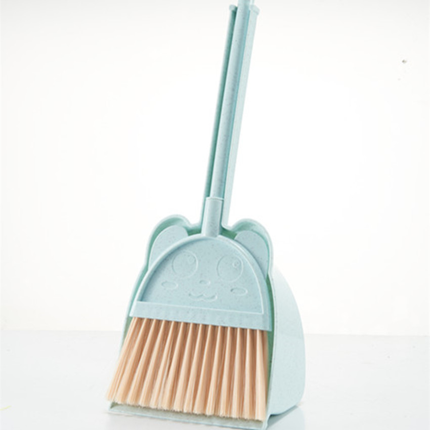 Children Play House Plastic Broom Mini Small Broom Dustpan Broom Soft Fur Broom Combo Broom Set Household