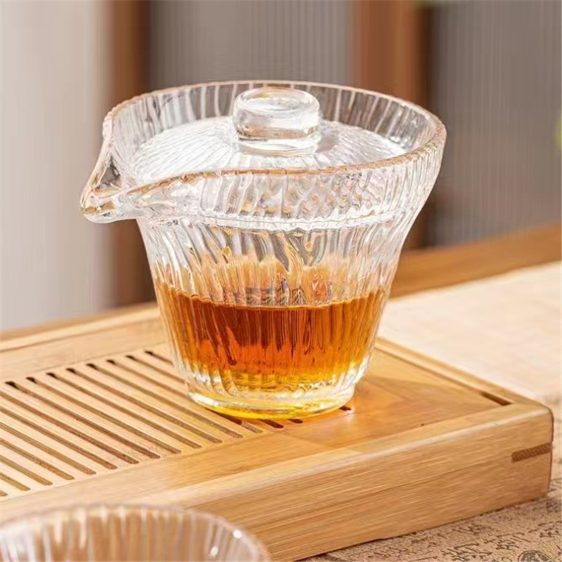 Heat-Resistant Tea Set Eight-Piece Set Tea Set Kombucha Glass Drinking Ware Gift Wholesale One Piece Dropshipping