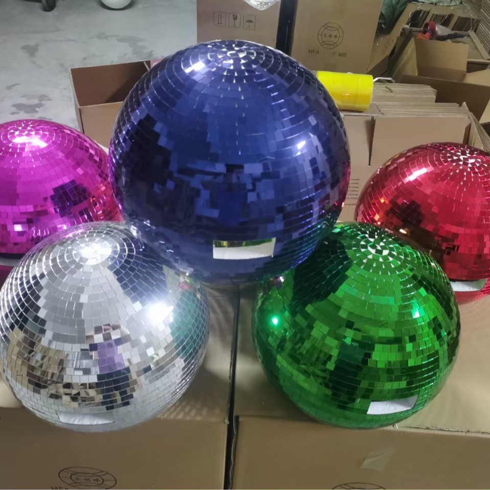 婚庆舞台反射镜面球 舞台disco玻璃球 反光球镭射球酒吧ktv-阿里巴巴