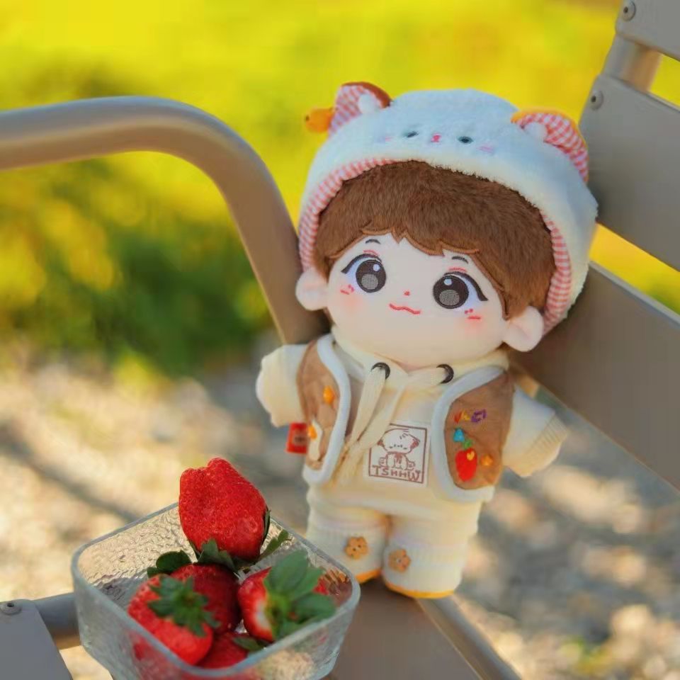 20cm棉花娃娃明星娃娃胖胖体张真源裸娃女孩生日礼物