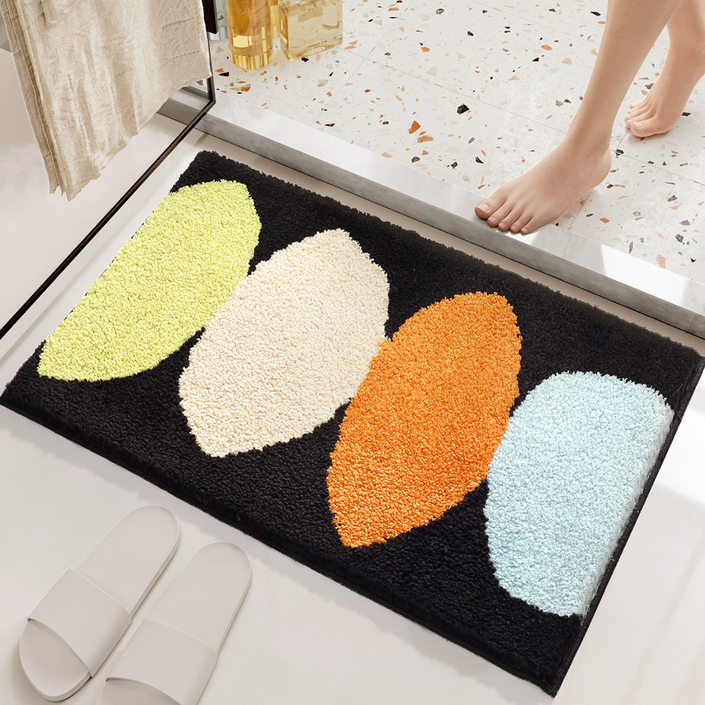 Nordic Simple Entry Door Mat Toilet Door Mat Strong Absorbent Bathroom Mats Carpet Door Fresh Ins