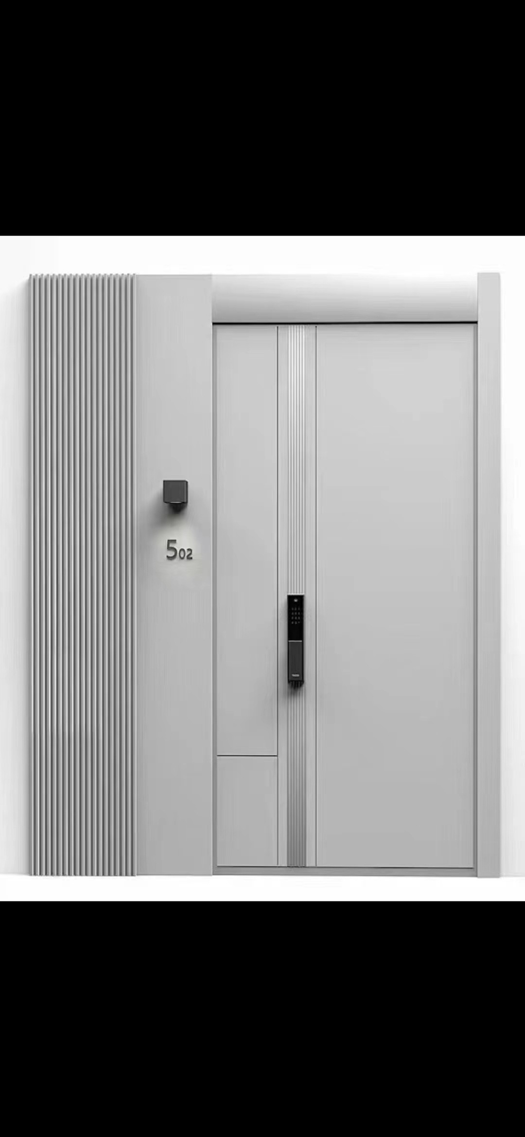 开门定制厂家直供甲级通风单门透气推拉门中门家用入户轻奢子母防盗门