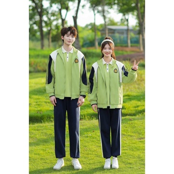 实拍新款中小学生校服春秋装三件套运动服套装秋冬