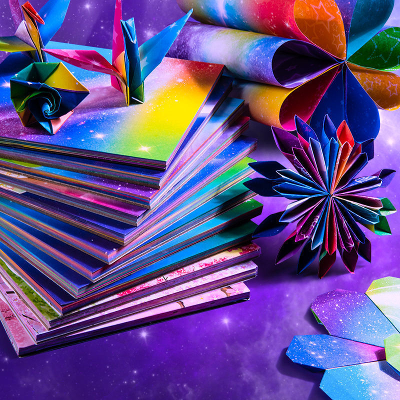 星空纸彩纸手工纸彩色卡纸手工折纸正方形小学生幼儿园儿童折纸