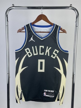 23赛季 雄鹿队 飞人限定 0号 利拉德透气速干nba球衣-阿里巴巴