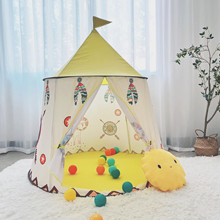儿童小帐篷室内女孩宝宝男孩家用户外城堡游戏屋玩具印第安小房子