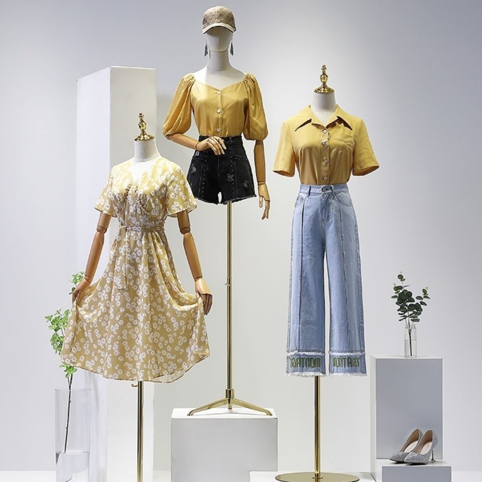 服装店模特道具女装橱窗半身人偶人台展示架全身人体婚纱模特架子
