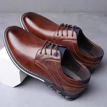 JD3113Widen懒人鞋拼色休闲男鞋跨境大码38-53Men's casual shoes