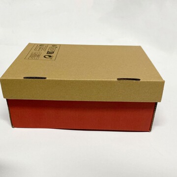 牛皮纸鞋盒纸盒现货翻盖折叠纸箱儿童男女鞋子电商快递包装盒批发