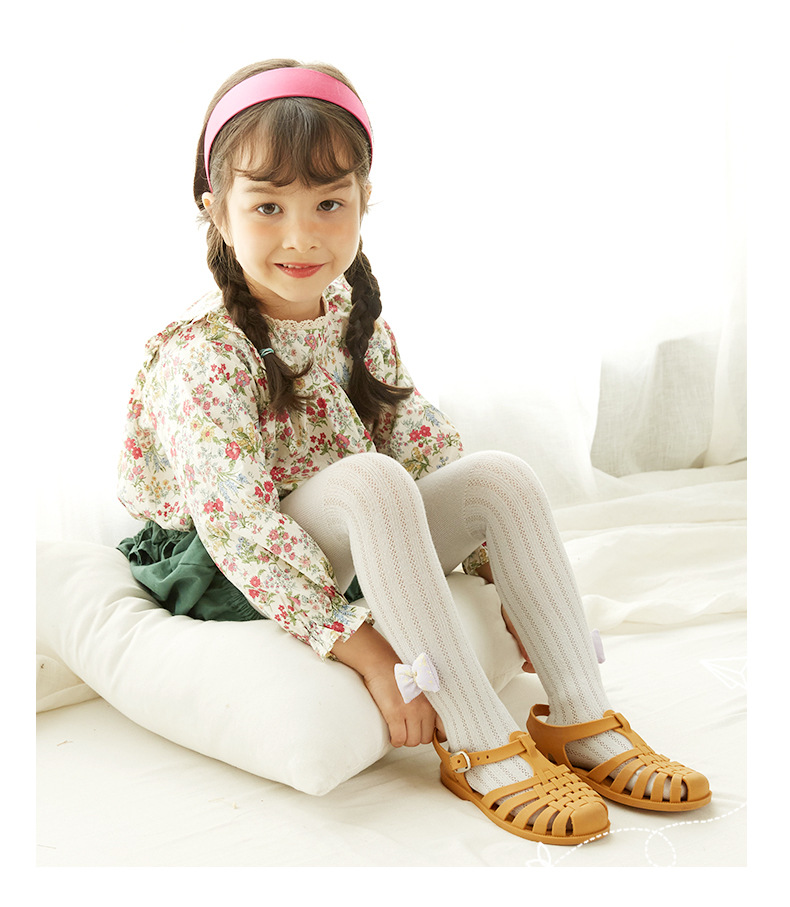 春夏季女童连裤袜网眼薄款防蚊袜儿童打底裤透气可爱宝宝裤袜批发