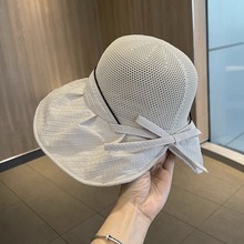夏季户外渔夫帽女2023新款防紫外线遮阳帽子可折叠透气防晒太阳帽