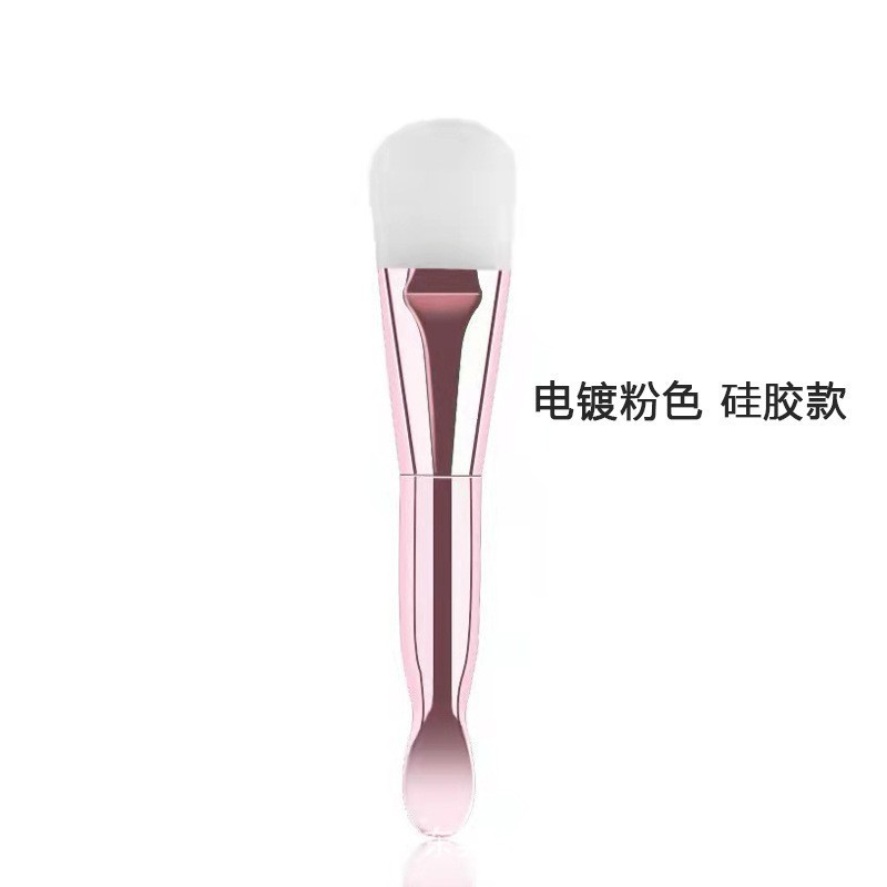 Soft Brush Double-Headed for Beauty Use Silicone Facial Mask Brush Facial Mask Scoop Bowl Diy Facial Mask Mixing Stick Set Wholesale Beauty Salon