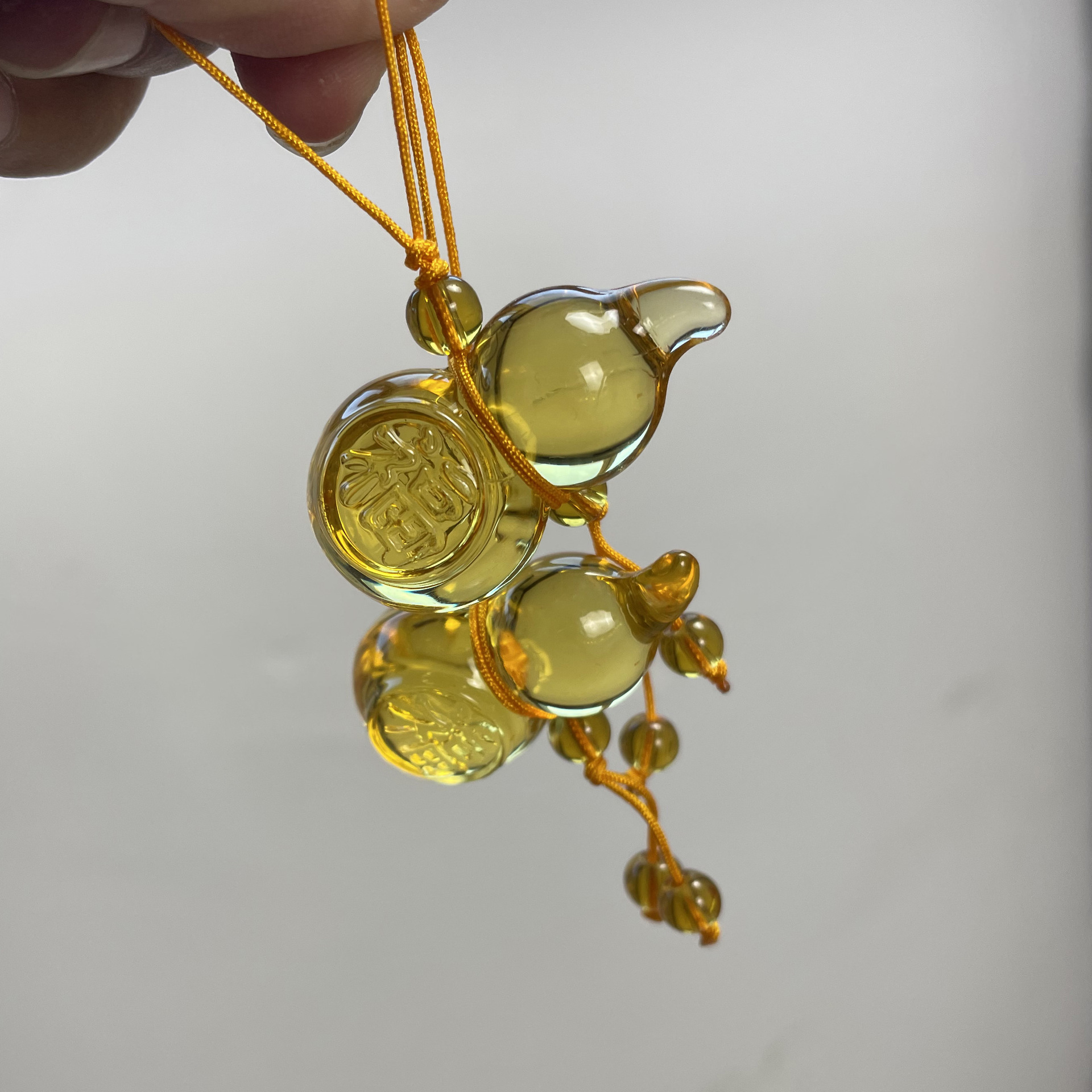 水晶小葫芦吊坠招财福运男女男女项链玉坠挂件饰品-阿里巴巴