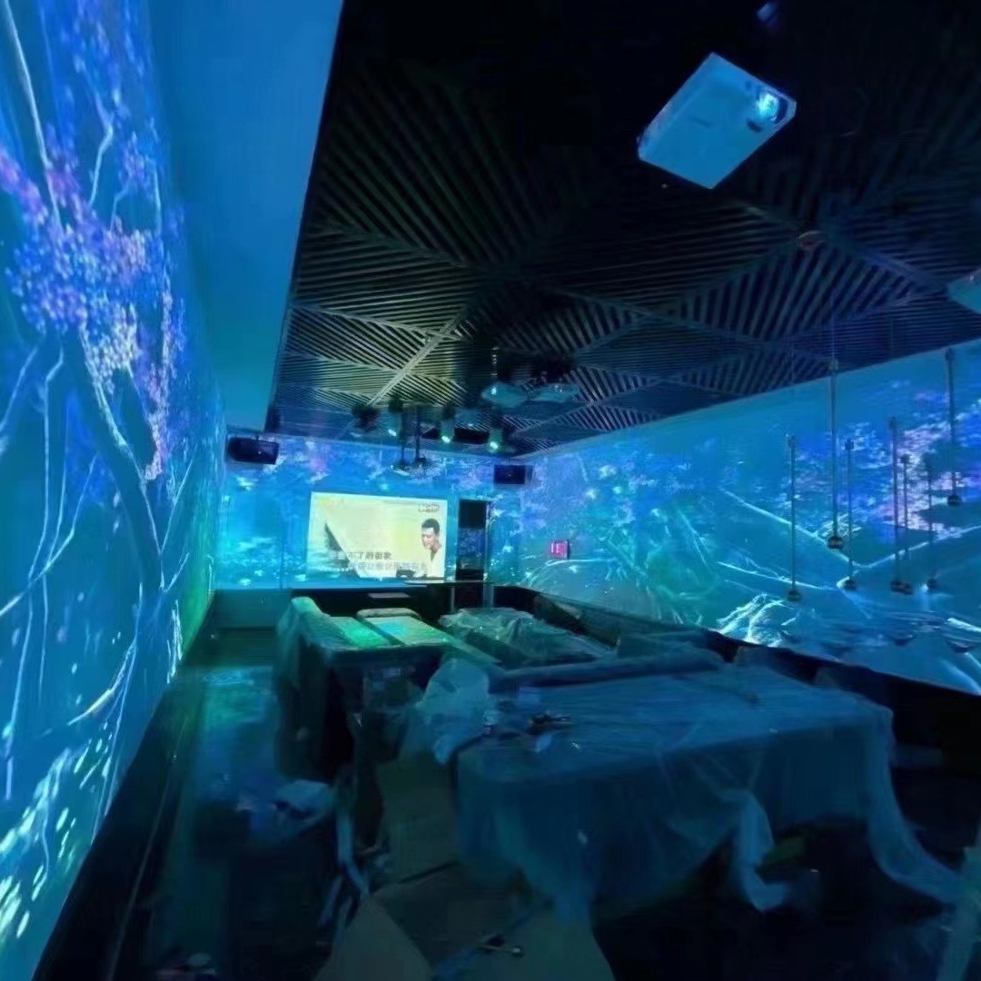沉浸式餐厅宴会厅全息投影展馆ktv剧本杀3d立体互动 方案设计施工