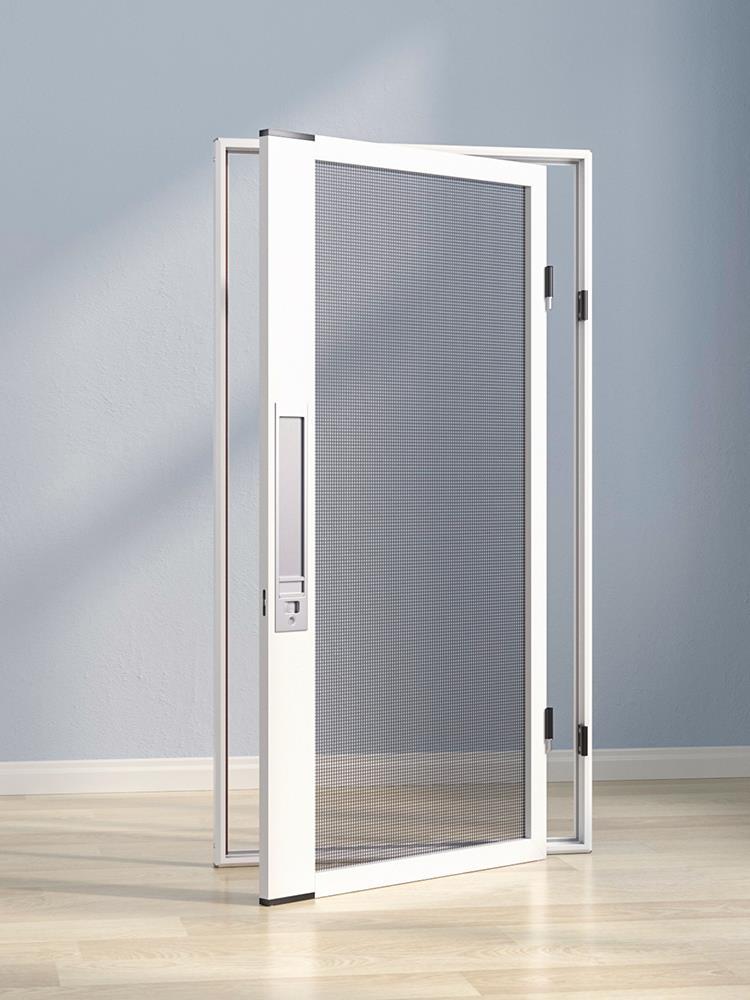 口袋纱窗网自装金刚网防盗纱窗滑盖带锁防蚊高透网平开窗金刚纱窗