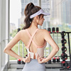 fixed Shoulder belt Wireless overlapping Breasted Shockproof Gather Closing Furu Integrated yoga Beautiful back motion Underwear