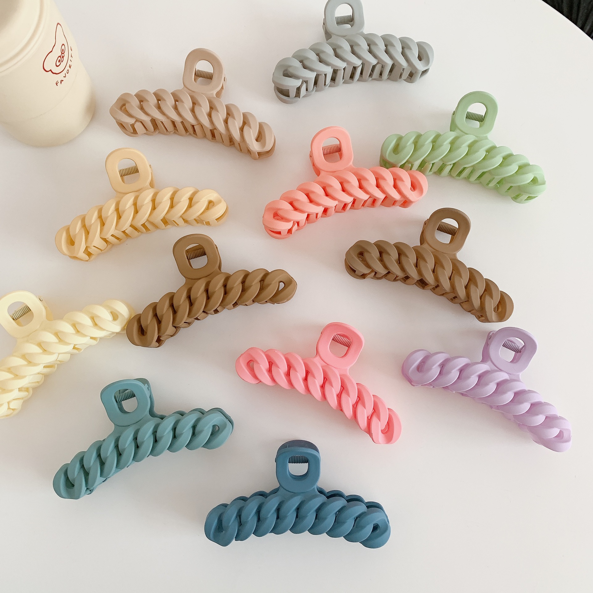 Plastic Grip Twist Shark Clip Updo Claw Clip Hairware Wholesale