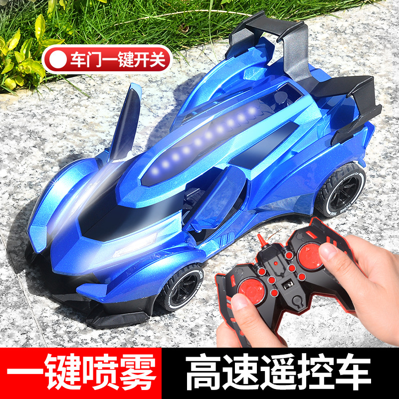 Cross-Border Remote Control Car Speed Car Spray Car Drift Toy Car Open Door Car Rock Crawler Amphibious Vehicle Light Car