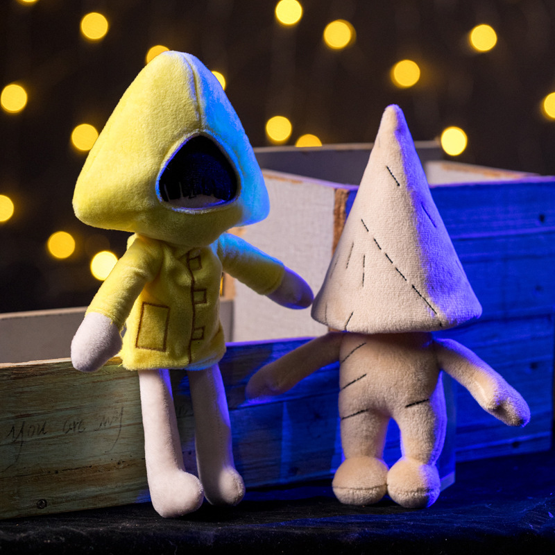 跨境新品游戏周边小小梦魇2小女孩小六盒子精公仔毛绒玩具玩偶