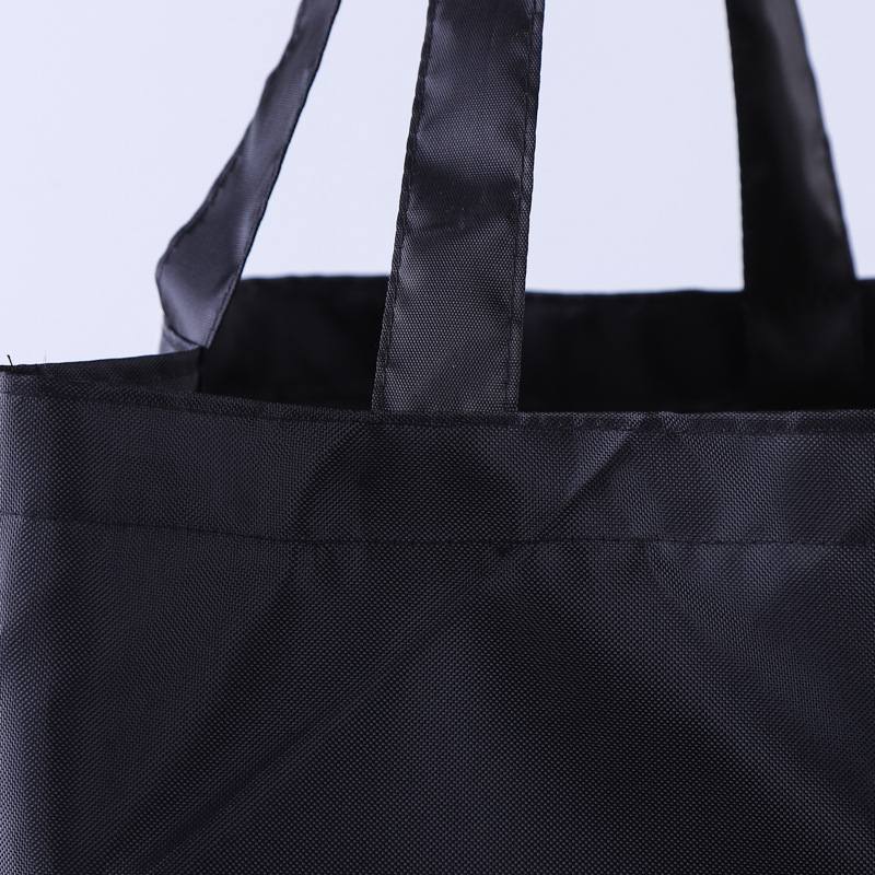 厂家定制420d牛津布袋折叠拉链购物袋防水涤纶布手提袋logo定做