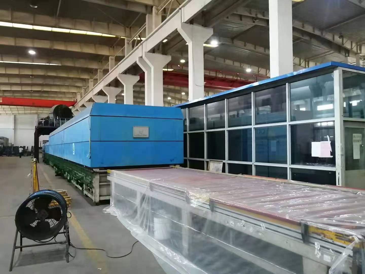 北玻3017原装对流连续式钢化炉一条,2014年 可做4～12毫米玻璃