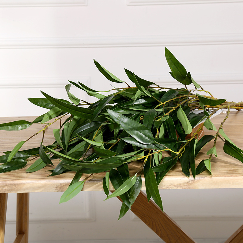 北欧风仿真桉树叶圆叶桉尤加利仿真绿植花艺配材客厅插花垂叶