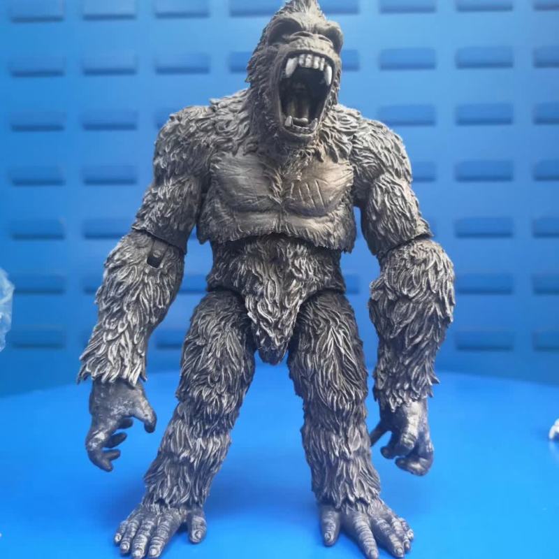 骷髅岛 金刚 黑白版 7寸 关节可动 模型盒装摆件