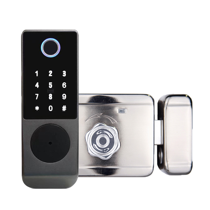 Fingerprint Lock Tuya Waterproof Key to Door Lock Cable Access Controller Remote Control Switch Password Electronic Double-Sided Fingerprint Lock
