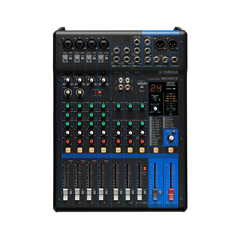 yamaha 雅马哈 10通道调音台 mg10xu升级版演出