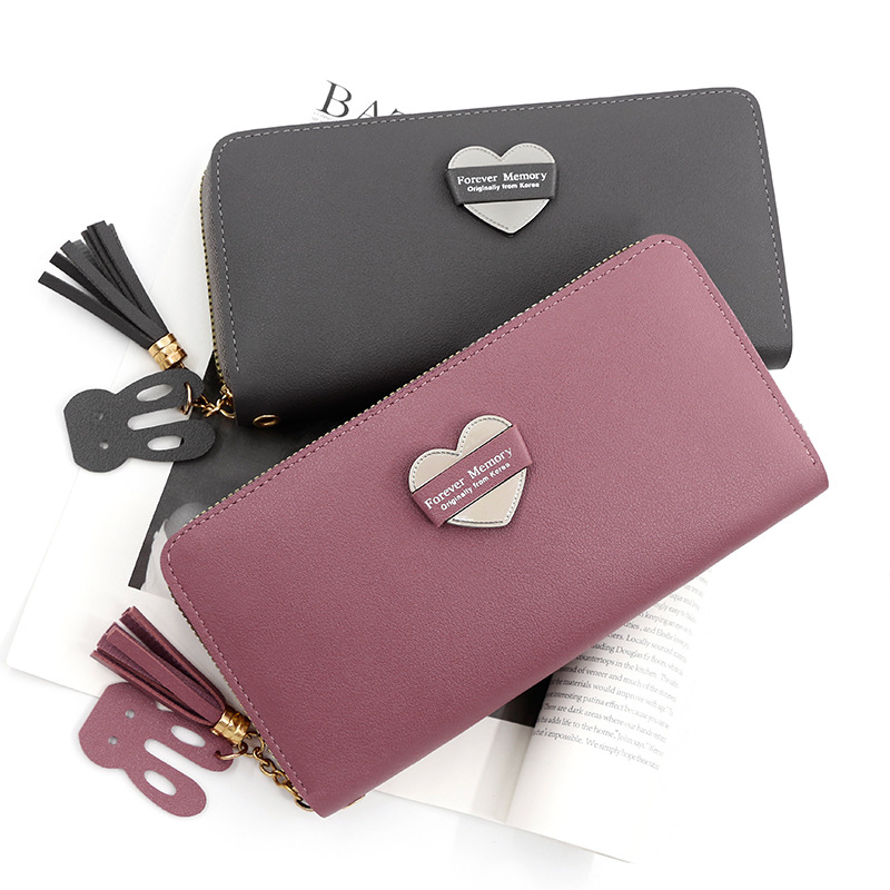 Women's Wallet Long Large Capacity Zipper Clutch Korean Style Student Trendy Ladies' Bag Mobile Coin Purse Card Holder