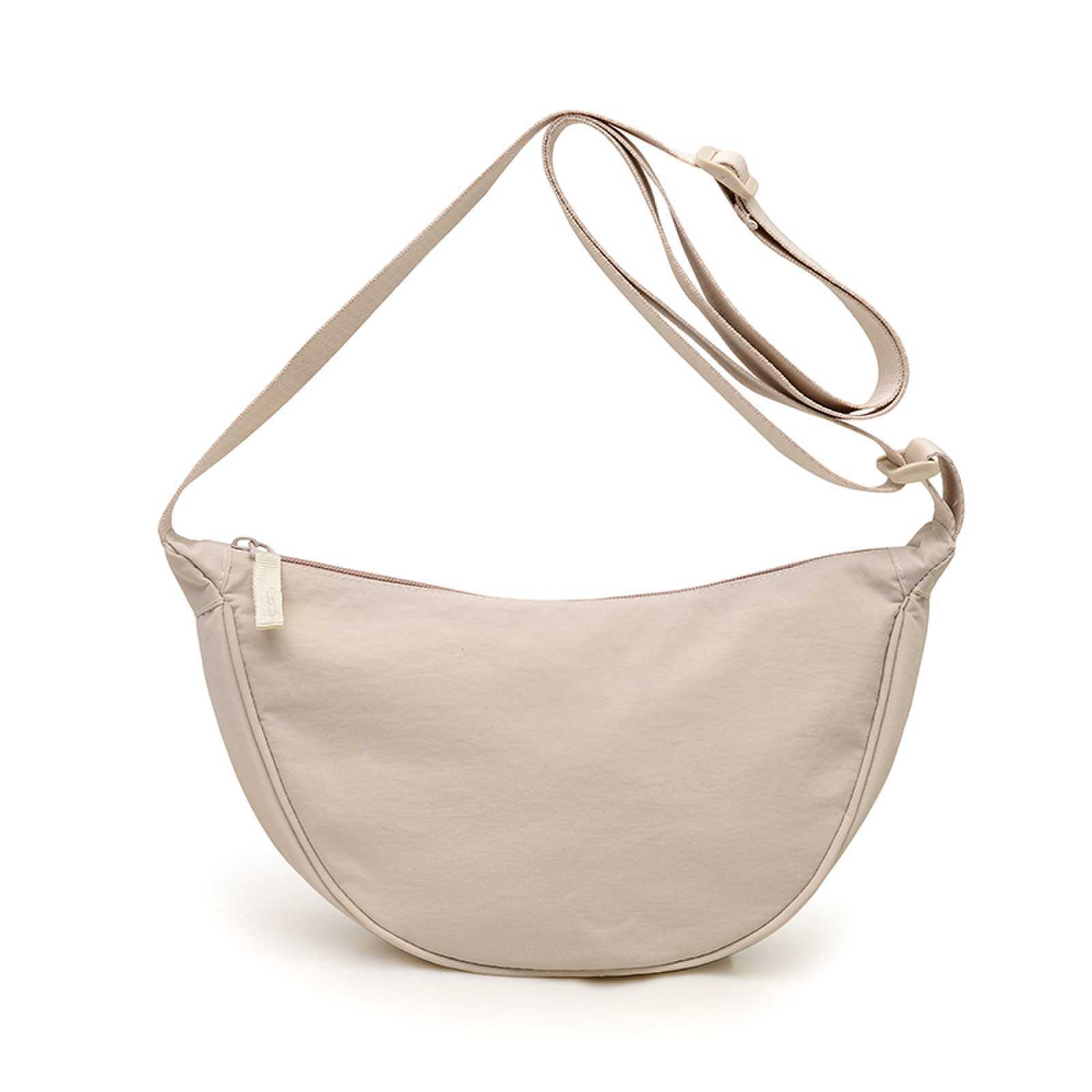 单肩包日系包包女2025春秋新款斜挎包百搭腋下包月牙包时尚饺子包