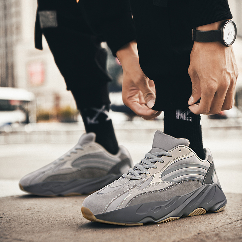 椰子鞋男秋冬季新款700v2休闲厚底运动潮流防滑保暖加绒棉老爹鞋