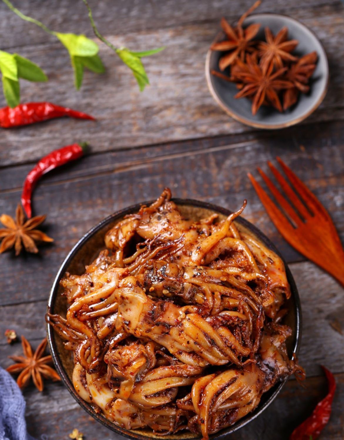 即食香辣鱿鱼须 铁板鱿鱼须 麻辣小吃熟食包邮 50g-1000g零食包邮