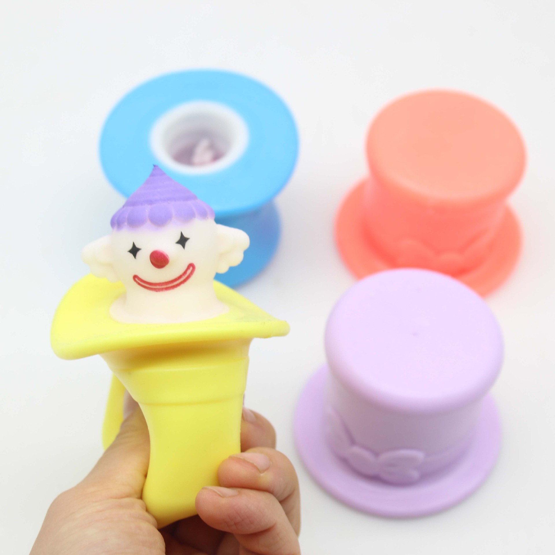 Clown Decompression Cup Squeezing Toy Vent Cup Creative Squeeze Cup New Exotic Useful Tool for Pressure Reduction Boring Happy Spoof Cup