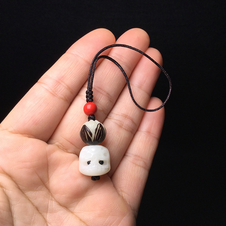 抖音直播菩提根阿呆手机挂绳 菩提根多宝呆呆钥匙扣包包挂件