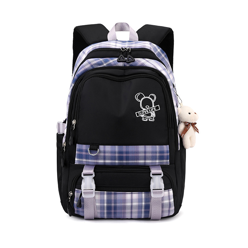 New Junior's Schoolbag Middle School Student Girls Fashion Ins High Quality Backpack Large Capacity Leisure Backpack