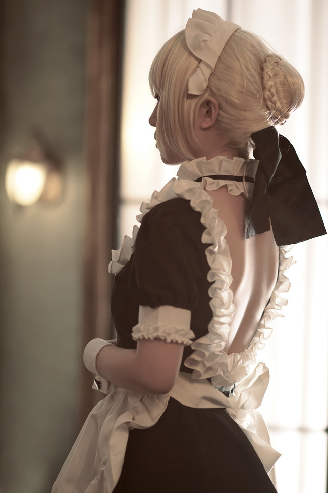 fate stay night saber 女仆装 cos 现货