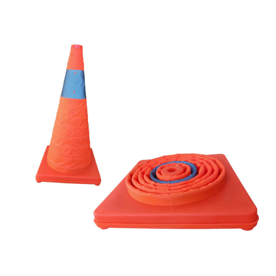 批发伸缩路锥车用路政交通管制工程车折叠雪糕筒锥桶反光圆锥应急